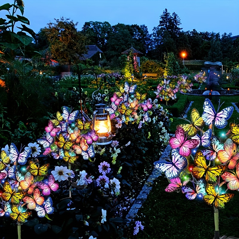 Outdoor Lighting Effects - Solar led borboleta luzes do jardim