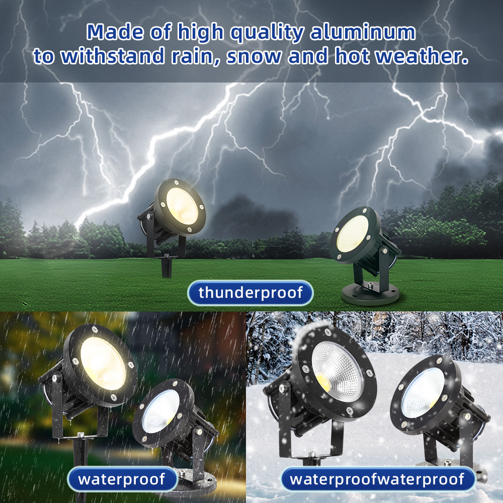 Outdoor Lighting Effects - Luminária LED GU10 para Jardim, Lâmpada