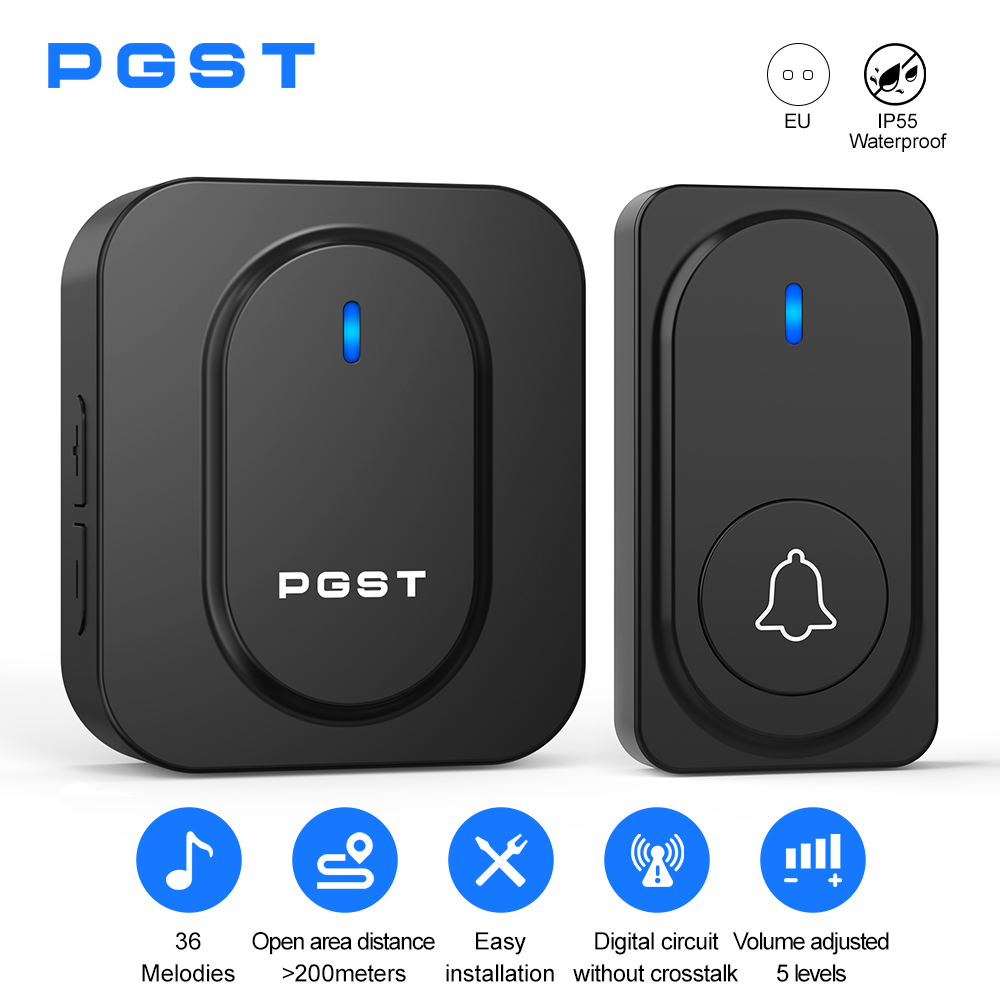 Outdoor Lighting Wireless - Campainha Sem Fio PGST com 36