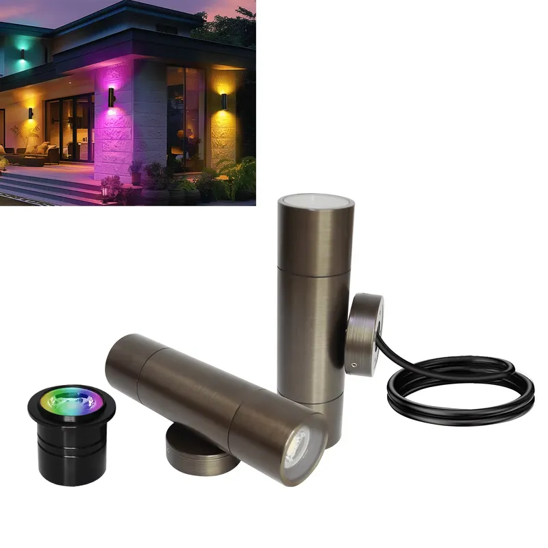 Outdoor Lighting Pathway - Luminária de Parede LED Externa Durável