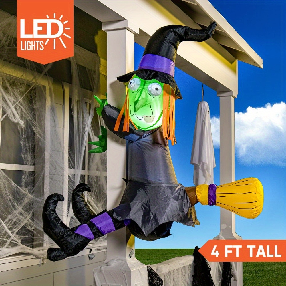 Outdoor Lighting Effects - Bruxa Inflável de Halloween de 4FT