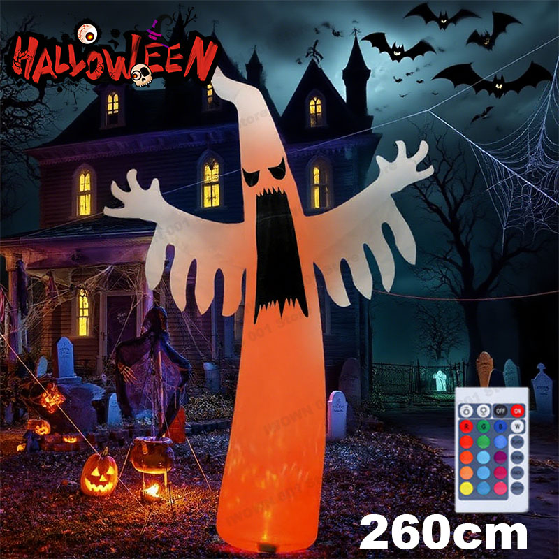 Outdoor Lighting Effects - Halloween inflável assustador fantasma com luzes