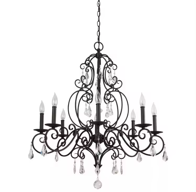 Outdoor Lighting Black - Luminária Pendente Elegante Zeal Lighting, Metal