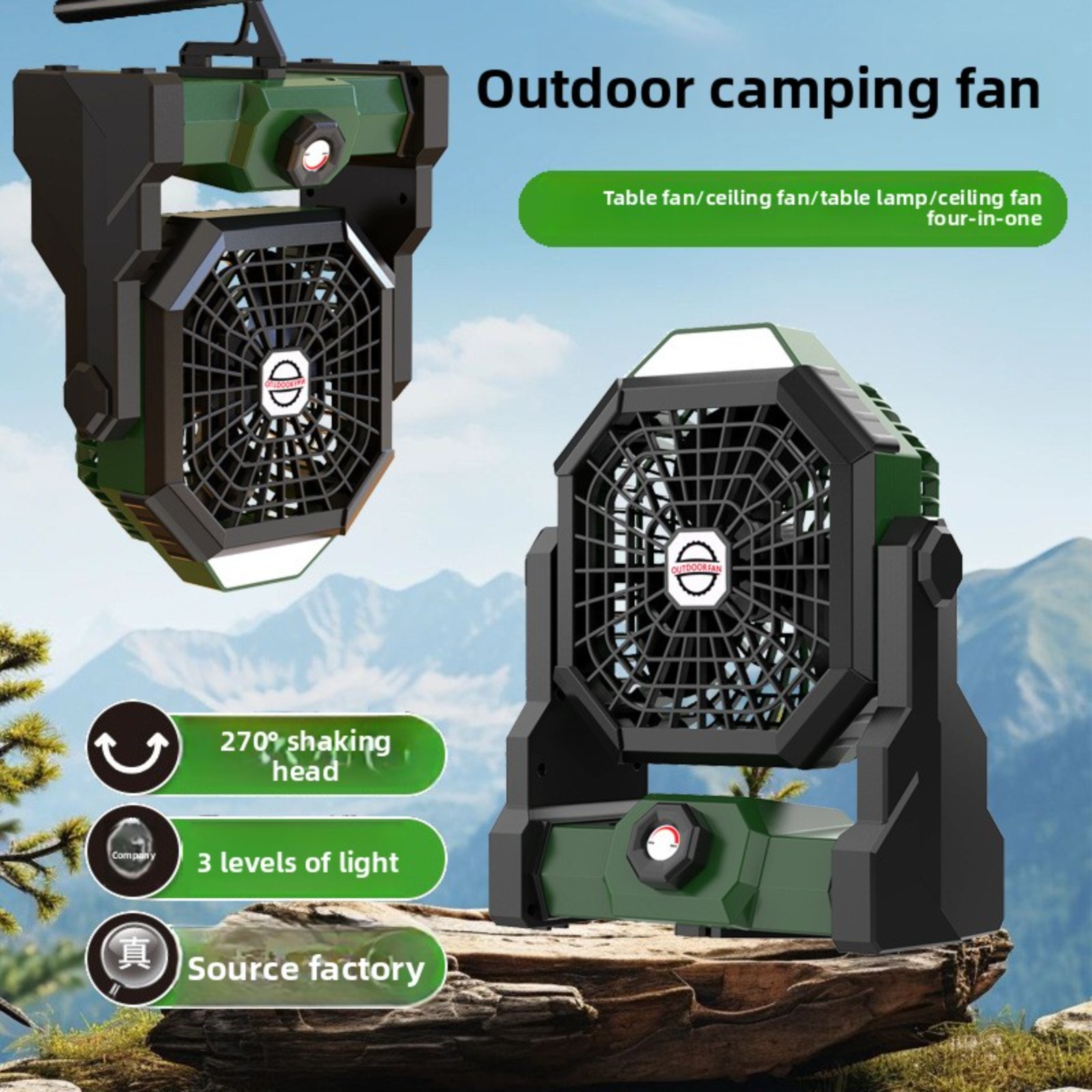 Ventilador Portátil 4 em 1 par - Outdoor Lighting Wireless avaliação e preço