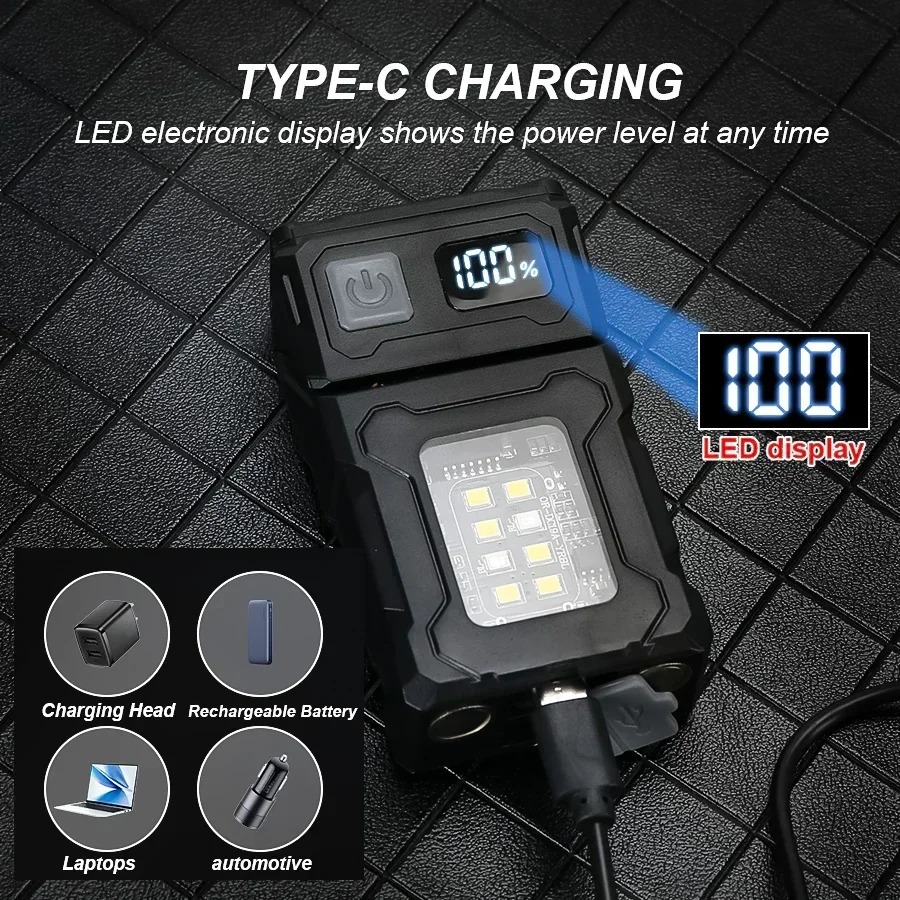 Mini Lanterna LED Recarregável - Outdoor Lighting Black avaliação e preço