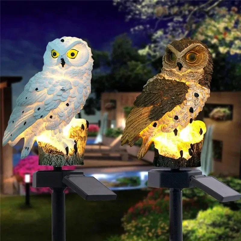 Estátua de Coruja Solar com Lu - Outdoor Lighting And Landscape avaliação e preço