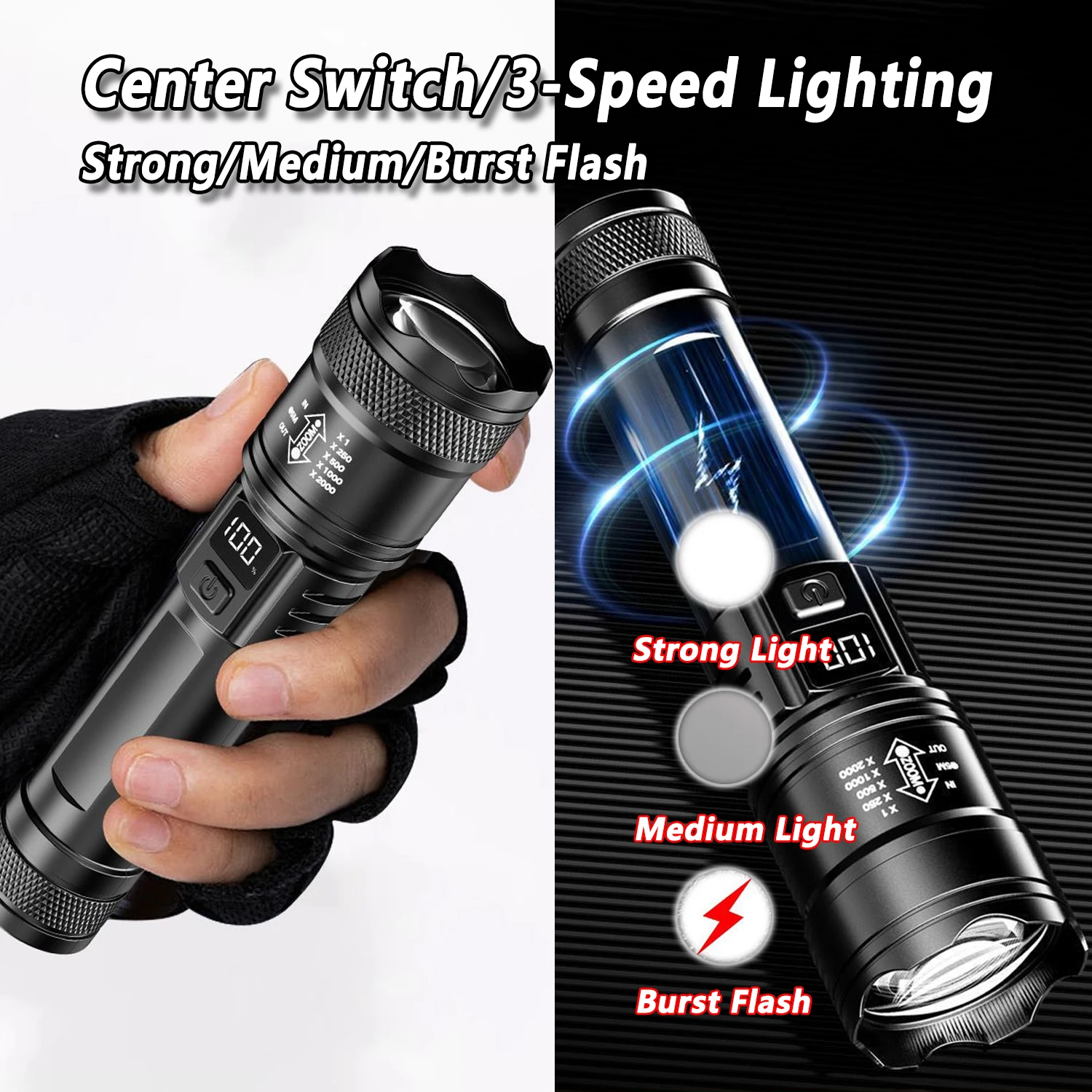Lanterna led ultra brilhante 2 - Outdoor Lighting Black avaliação e preço