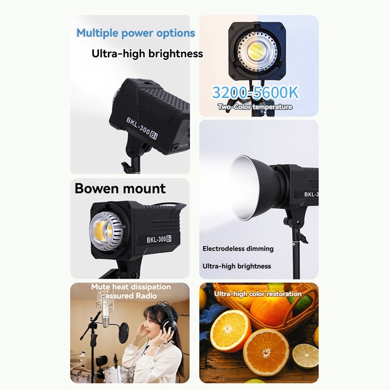 Luz de Vídeo Bi LED de 300W, I - Outdoor Lighting Wireless avaliação e preço